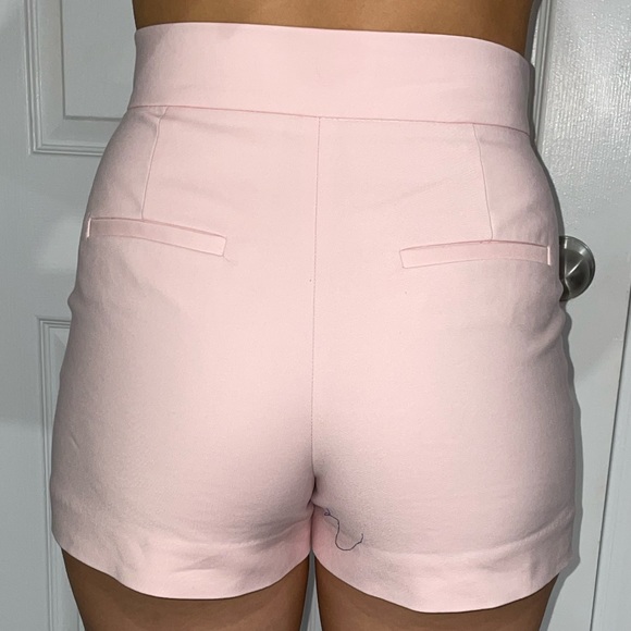 Zara pink high waisted shorts size extra small - Picture 3 of 5